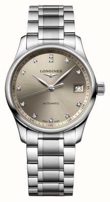 LONGINES Master collection 34mm diamant gezet automatisch L23574076