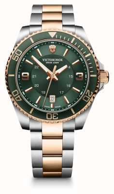 Victorinox Maverick grote tweekleurige horloge groene wijzerplaat 242008
