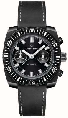 Certina Ds chronograaf 1968 powermatic automatisch horloge met zwarte wijzerplaat C0404623604100