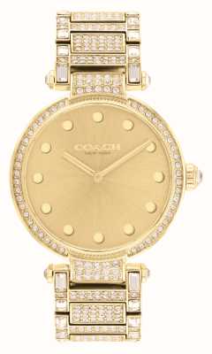Coach Dameskleding | gouden wijzerplaat | goudkleurige kristallen set armband 14503993