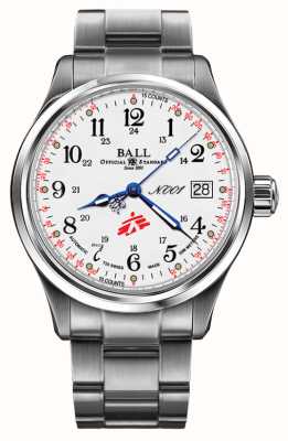 Ball Watch Company Trainmaster msf mensheid 38 mm witte wijzerplaat limited edition NM1038D-S10J-WH
