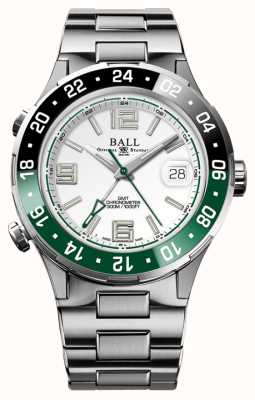 Ball Watch Company Roadmaster pilot gmt limited edition groen/zwarte bezel DG3038A-S3C-WH