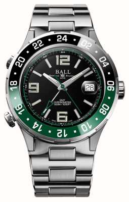 Ball Watch Company Roadmaster pilot gmt limited edition groen/zwart zwarte bezel DG3038A-S3C-BK