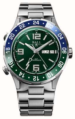 Ball Watch Company Roadmaster marine gmt blauw/groene lunette groene wijzerplaat DG3030B-S9CJ-GR