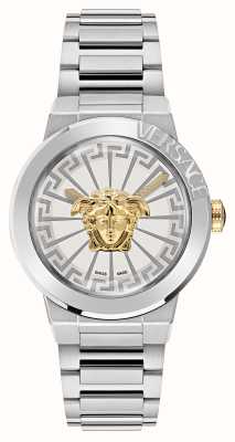 Versace Medusa oneindig | zilveren wijzerplaat | roestvrijstalen armband VE3F00322