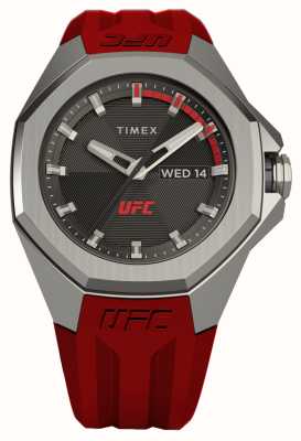 Timex x UFC Pro zwarte wijzerplaat / rode siliconen band TW2V57500