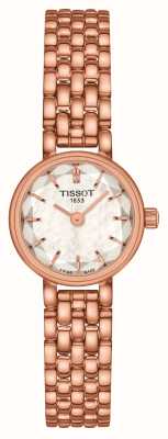 Tissot Vrouwen heerlijk | gefacetteerde parelmoeren wijzerplaat | roségouden roestvrijstalen armband T1400093311100