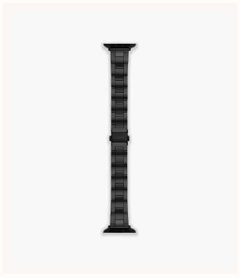 Fossil Apple watch band (38/40/41mm) zwart keramiek S380013