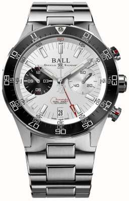 Ball Watch Company Roadmaster m limited edition chronograaf (41 mm) zilveren wijzerplaat / roestvrij staal DC3180C-S1CJ-SL