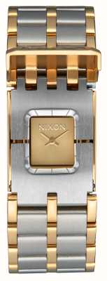 Nixon Vertrouweling | gouden wijzerplaat | tweekleurige roestvrijstalen armband A1362-1921