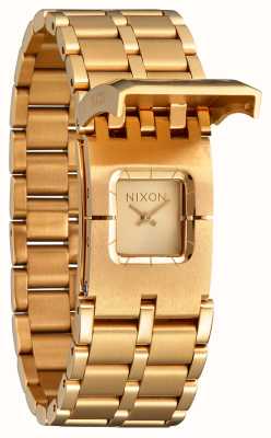 Nixon Vertrouweling | gouden wijzerplaat | gouden roestvrijstalen armband A1362-502