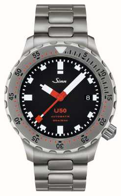 Sinn U50 | duikershorloge met kralengestraalde armband 1050.010 BRACELET