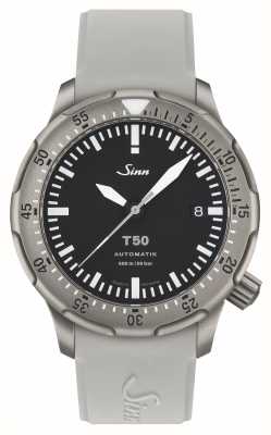 Sinn T50 titanium duikhorloge (captive safety bezel) grijze siliconen 1052.010