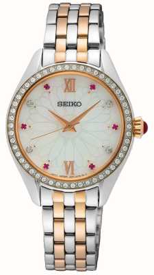 Seiko Horloge met een speciale editie van parelmoer kristal SUR542P1