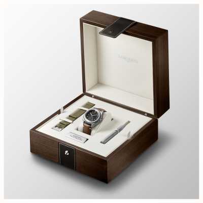 LONGINES Pilot majetek 'starttijd indicator' (43mm) speciale box set L28384539