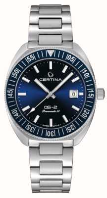Certina DS-2 | automatisch | blauwe wijzerplaat | roestvrijstalen armband C0246071104102