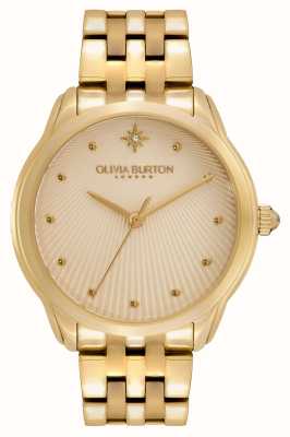 Olivia Burton Tijdloze klassiekers hemels sterrenlicht | beige wijzerplaat | gouden roestvrijstalen armband 24000048