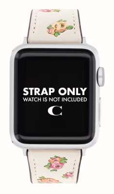 Coach Apple watch band (38/40/41mm) creme gebloemd leer 14700184