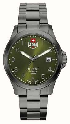 JDM Military Alpha i (40mm) groene wijzerplaat / zwart pvd staal JDM-WG001-08