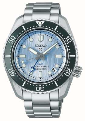 Seiko Prospex 'glacier blue' automatische traveller gmt roestvrijstalen armband limited edition SPB385J1
