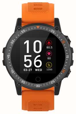 Reflex Active Serie 05 sport multifunctionele smartwatch (46 mm) digitale wijzerplaat / oranje siliconen RA05-2132