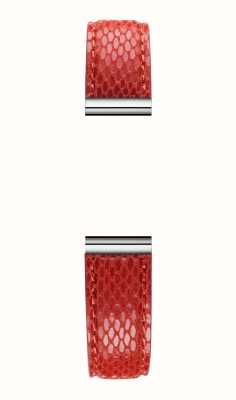 Herbelin Antarès verwisselbare horlogeband - adder gestructureerd rood leer / roestvrij staal - alleen band BRAC17048A115