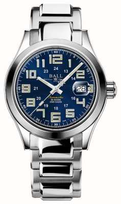 Ball Watch Company Ingenieur m pionier | 40mm | beperkte oplage | blauwe wijzerplaat | roestvrijstalen armband NM9032C-S2C-BE1