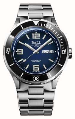 Ball Watch Company Roadmaster aartsengel chronometer dag/datum (40 mm) blauwe wijzerplaat / roestvrij staal DM3030B-S12CJ-BE