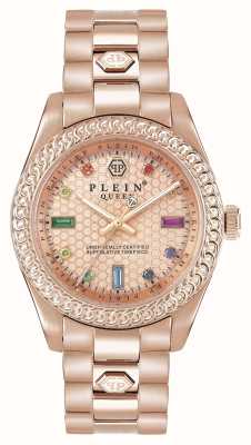 Philipp Plein Queen $treet couture rosé gouden wijzerplaat / rosé goud pvd staal PWDAA0821