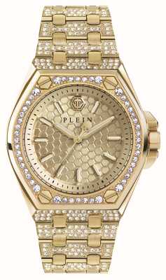 Philipp Plein Plein extreme lady hyper$port / gouden wijzerplaat goud pvd staal PWJAA0822