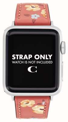 Coach Apple watch band (38/40/41mm) roze gebloemd leer 14700185