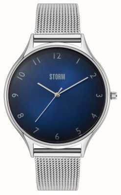 STORM Covar blauwe blauwe wijzerplaat / stalen mesh-armband 47520/B