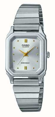 Casio Dames zilveren wijzerplaat / roestvrijstalen armband LQ-400D-7A
