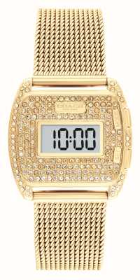 Coach Dames darcy (30 mm) digitale wijzerplaat / gouden roestvrijstalen mesh-armband 14504238