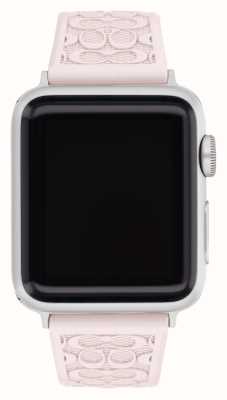 Coach Apple horlogeband (38mm/40mm/41mm) roze siliconen 14700212