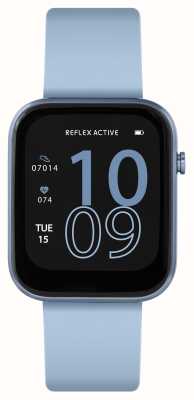 Reflex Active Series 12 multifunctionele smartwatch (38 mm) digitale wijzerplaat / denimblauwe siliconen RA12-2153
