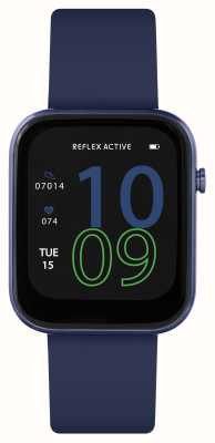 Reflex Active Serie 12 multifunctionele smartwatch (38 mm) digitale wijzerplaat / marineblauwe siliconen RA12-2154