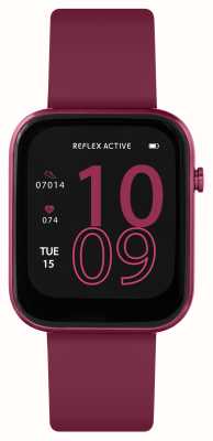 Reflex Active Serie 12 multifunctionele smartwatch (38 mm) digitale wijzerplaat / bessenrood siliconen RA12-2158