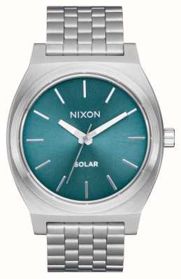 Nixon Tijdteller op zonne-energie (40 mm) blauwe wijzerplaat / roestvrijstalen armband A1369-5161-00