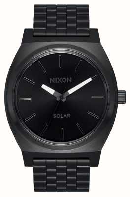 Nixon Tijdteller op zonne-energie (40 mm) zwarte wijzerplaat / zwarte roestvrijstalen armband A1369-756-00