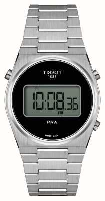 Tissot Prx digitale (35 mm) zwarte digitale wijzerplaat / roestvrijstalen armband T1372631105000