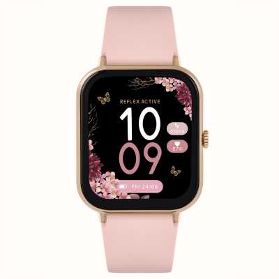 Reflex Active Serie 23 multifunctionele smartwatch (39 mm) digitale wijzerplaat / roze siliconen RA23-2166