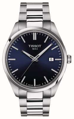 Tissot Heren pr 100 (40 mm) blauwe wijzerplaat / roestvrijstalen armband T1504101104100