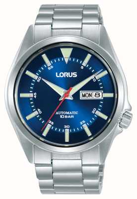 Lorus Sport automatische dag/datum 100m (42mm) blauwe sunray wijzerplaat / roestvrij staal RL419BX9