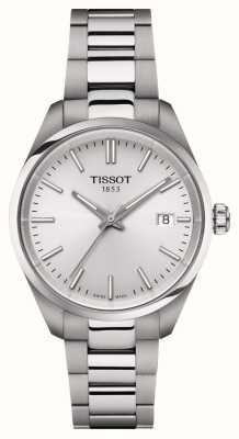 Tissot Pr 100 quartz (34 mm) zilveren wijzerplaat / roestvrij staal T1502101103100