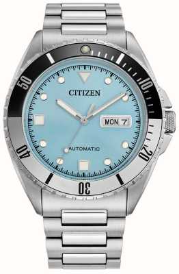 Citizen Heren sport automatisch (42 mm) blauwe wijzerplaat / roestvrijstalen armband NH7530-52L