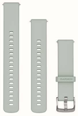 Garmin Snelsluitingen (18 mm) saliegrijze siliconen zilveren hardware 010-13256-01