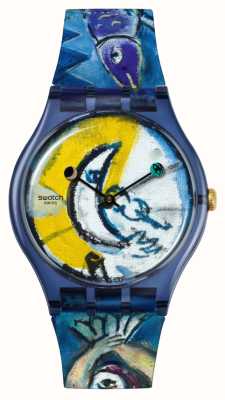 Swatch X tate - Chagall's blauwe circus - swatch kunstreis SUOZ365C