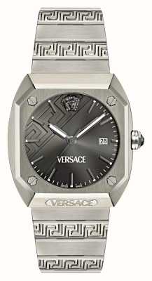 Versace Antares (41,5 mm) grijze wijzerplaat / titanium armband VE8F00524