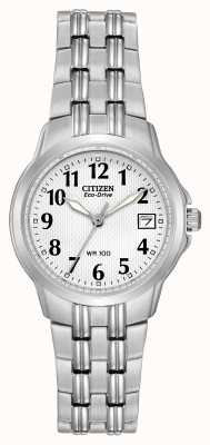Citizen Dames silhouet sport eco-drive roestvrijstalen horloge EW1540-54A